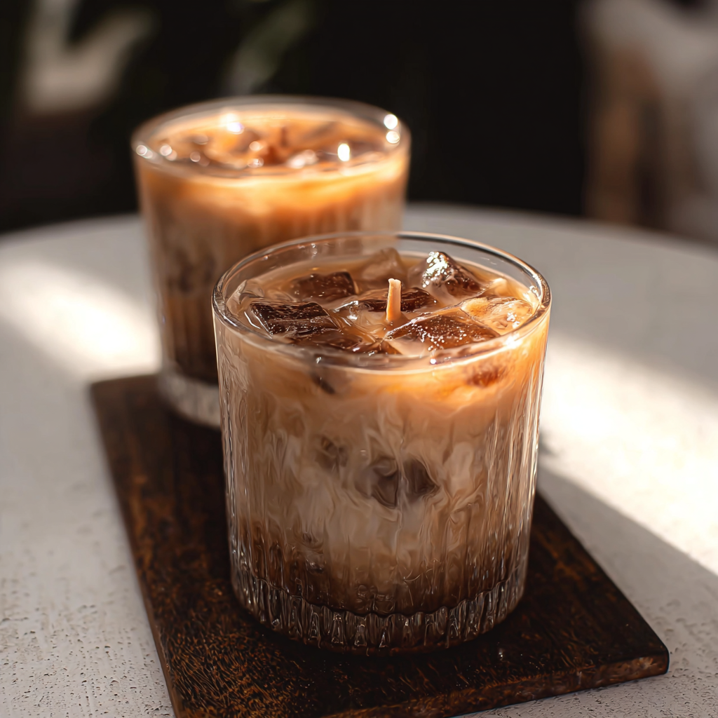 ✿ iced coffee candle