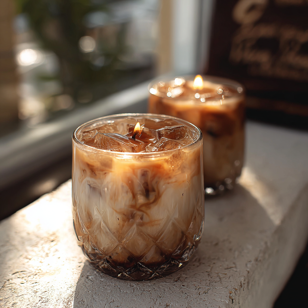 ✿ iced coffee candle